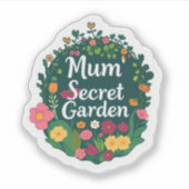 Mums Secret Garden Aesthetic Flower シール (正面)
