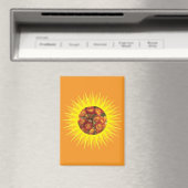 Mums_Sun_Clip Mask マグネット (インサイチュ (食洗機))