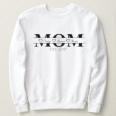 Mum's sweatshirt personalised with child's name スウェットシャツ (デザイン正面)