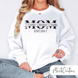Mum's sweatshirt personalised with child's name スウェットシャツ