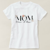 Mum's T-shirt to personalise your children's name Tシャツ (デザイン正面)