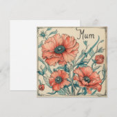 Mum's Tender Love：心からのノテカード シーズンカード (正面/裏面)