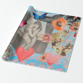 MUNCHラッピング紙コラージバレンタインデー ラッピングペーパー (アンロールド)