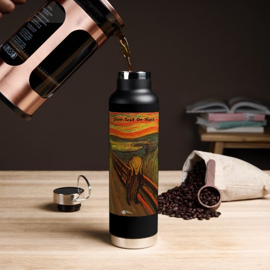 Munch - The Ice Scream ウォーターボトル (コーヒー (回転後))