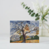 Munch The Oak Tree Expressionist Nature Art ポストカード (スタンド正面)