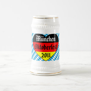 Münchenのオクトーバーフェスト2011年のドイツBierkrugマグ ビールジョッキ