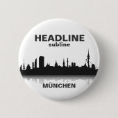 München Button / Anstecker / Pin 缶バッジ (正面)