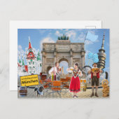 München Collage ポストカード (正面/裏面)