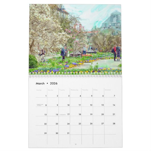 München Kalender 2026 – Stadtmotive カレンダー (3月 2026)