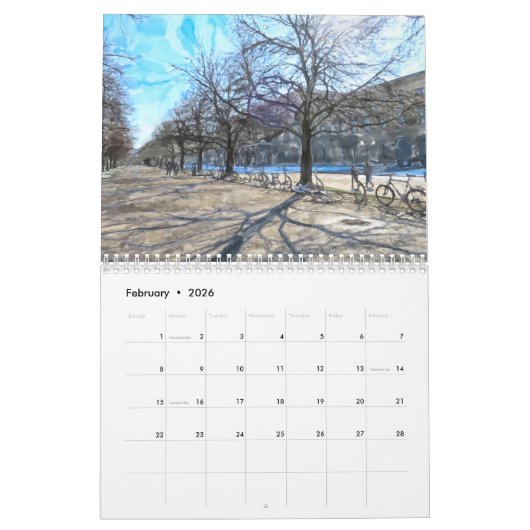 München Kalender 2026 – Stadtmotive カレンダー (2月 2026)