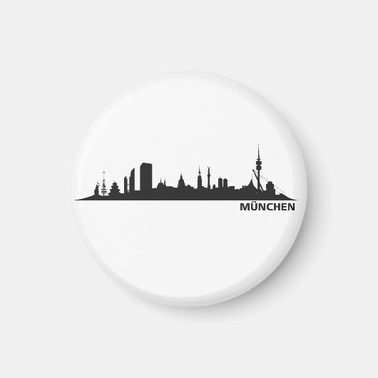München Skyline Kühlschrank Magnet マグネット (正面)