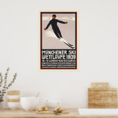 Münchener Ski Garmisch-Partenkirchen Germany ポスター (キッチン)
