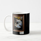 Munchie The Cat Is Chilling - Canvas コーヒーマグカップ (左)