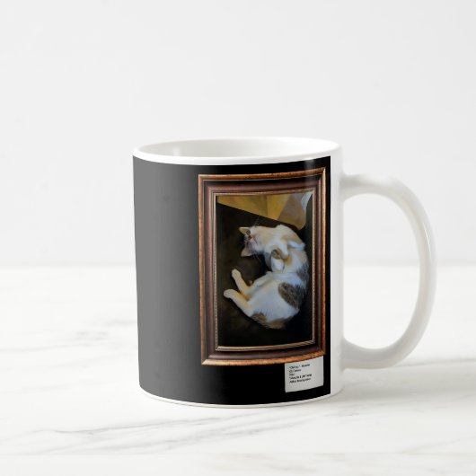 Munchie The Cat Is Chilling - Canvas コーヒーマグカップ (右)