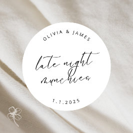 Munchiesスタンプ（深夜） ラウンドシール