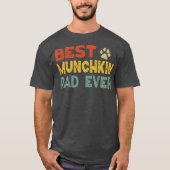 Munchkin Cat Dad Owner Breeder Lover Kitten  Tシャツ (正面)
