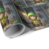 Munchkin Wearing a Knit Hat and Sweater ラッピングペーパー (ロールコーナー)