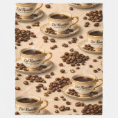 Munchy coffee beans, premium fleece blanket フリースブランケット (正面)