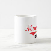 Muncieインディアナ都市クラシック コーヒーマグカップ (中央)