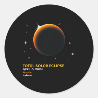 Muncie 太陽の Eclipse 2024トータリティ4月8日 ラウンドシール