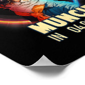 Muncie Indiana Total 太陽の Eclipse 2024 ポスター (角)