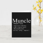 Muncleアンクル定おもしろい義Tシャツ カード (黄色い花)