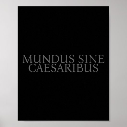 Mundus Sine Caesaribus A World Without Caesar ポスター (正面)