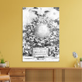 Mundus Subterraneus'by Athanasius Kircher キャンバスプリント (インサイチュ (リビング))