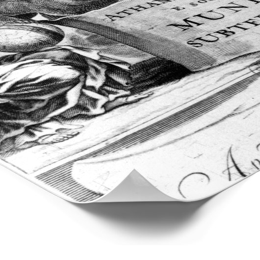 Mundus Subterraneus'by Athanasius Kircher ポスター (角)