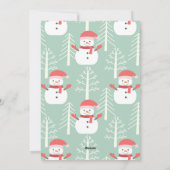 Muñecos de nieve Tarjeta festiva plana シーズンカード (裏面)