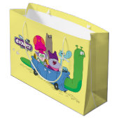 Mung, Chowder, Shnitzel, & Truffles in Snail Car ラージペーパーバッグ (裏面アングル)