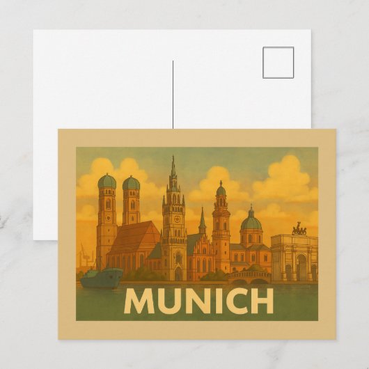 Munich Germany City Art ポストカード (正面/裏面)
