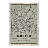 Munich germany map print poster canvas フォトプリント            (正面)