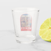 Munich Germany Travel Art Emblem ショットグラス (裏面)
