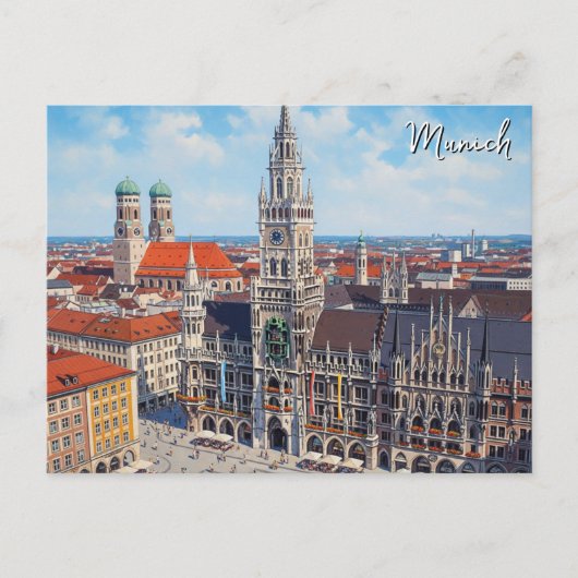 Munich Marienplatz Germany ポストカード (正面)