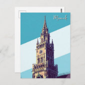 Munich Marienplatz Germany ポストカード (正面/裏面)