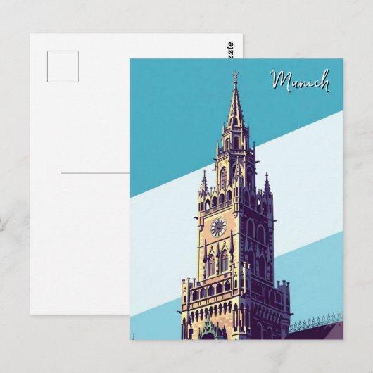 Munich Marienplatz Germany ポストカード (正面/裏面)