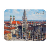 Munich Marienplatz Germany マグネット (横)
