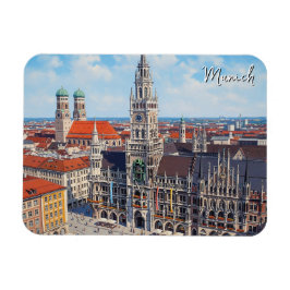 Munich Marienplatz Germany マグネット