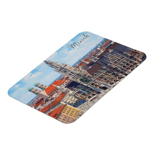 Munich Marienplatz Germany マグネット (左側)