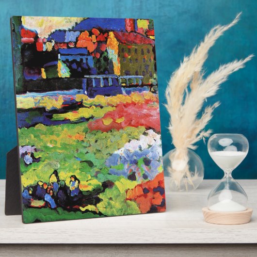 Munich-Schwabing with church St. Ursula フォトプラーク (側面)