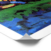 Munich-Schwabing with church St. Ursula ポスター (角)