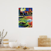 Munich-Schwabing with church St. Ursula ポスター (キッチン)