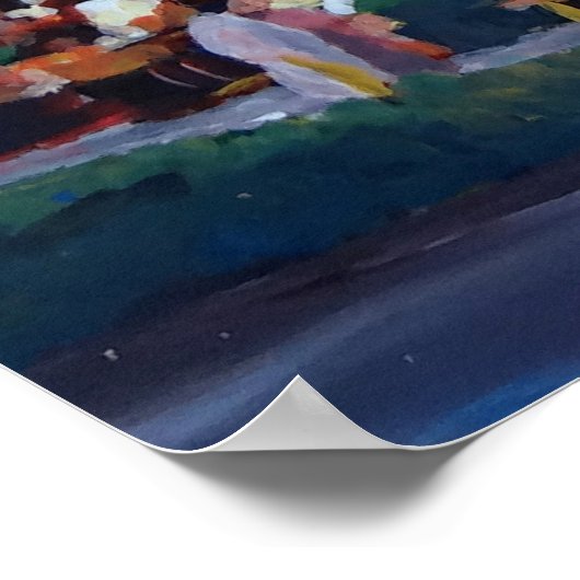 Munich Viktualienmarkt ポスター (角)