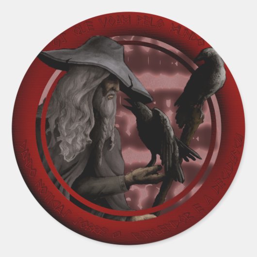 Munin e Hugin ラウンドシール (正面)