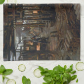 Munitions Girls 1918 at Factory World War 1 キッチンタオル (折り畳み)