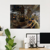 Munitions Girls 1918 at Factory World War 1 ポスター (ホームオフィス)