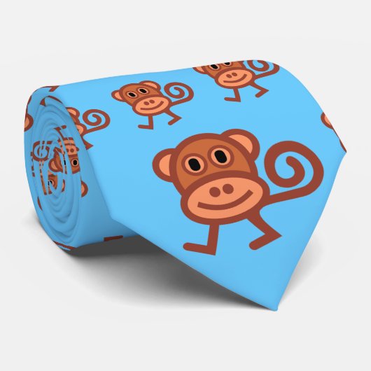 Munkeyのファンキーな写実的なタイ ネクタイ (ロール)