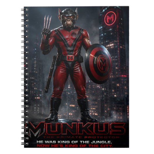 munkusヒーロー・ノートブック/munkus新学期 ノートブック (正面)