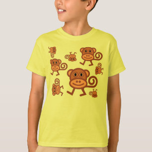 Munkyの子供の写実的なティー Tシャツ